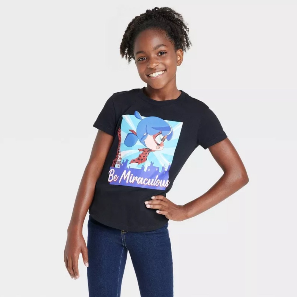 EUC Miraculous Girls Tee